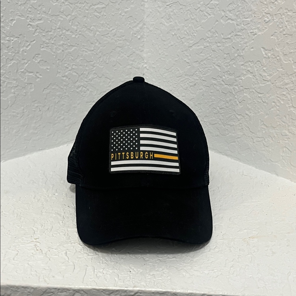 Black Pittsburgh Flag Cap